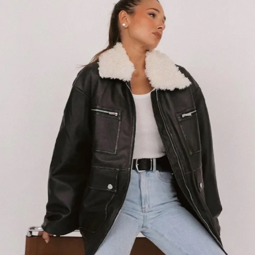 WeWoreWhat Vegan Leather Jacket - NWT!